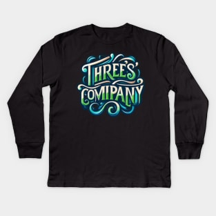 Threes company Kids Long Sleeve T-Shirt